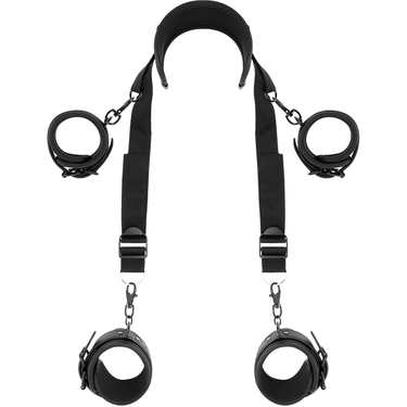 Set BDSM Master in Pelle Vegan Regolabile per Posizione Perfetta